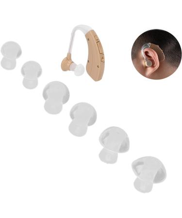 6 Pack Silicone Hearing Aid Ear Plugs - Universal Size Replacement Buds (L/M/S) for Comfort & Enhanced Hearing - Buy Online on SooperMarket.com