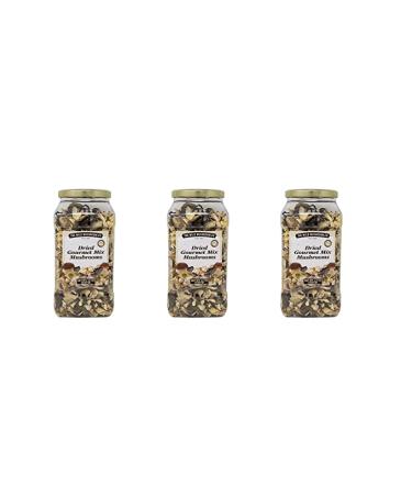 The Wild Mushroom Co. Dried Gourmet Mix European Mushrooms 12 Ounces (340g) - 3 Pack
