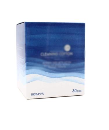 Portable Cleansing Cotton 30 Pieces/Box 100% PVA Cotton Pad Disposable Hardcover Facial Makeup Strong Clean Protein Makeup Remover Cleaning Pad Soft Comfortable (Color : White Size : 5cm) 5cm White