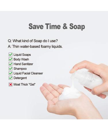 24 Pcs 1oz Travel Size Foam Pump Bottles for Hand Sanitizer & Soap - Refillable & Portable - 24 Pack - Buy Online on SooperMarket.com