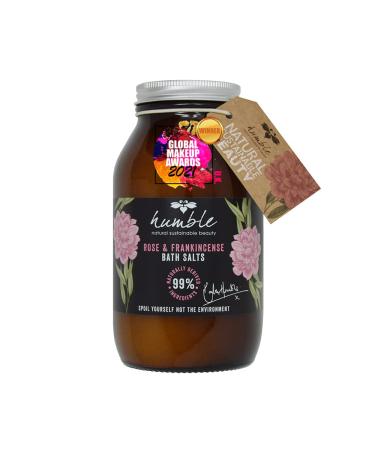 Humble Rose and Frankincense Bath Salts (500 g) - Spoil Yourself not the Environment Carefully Created with Natural Biodegradable Ingredients Cruelty Free