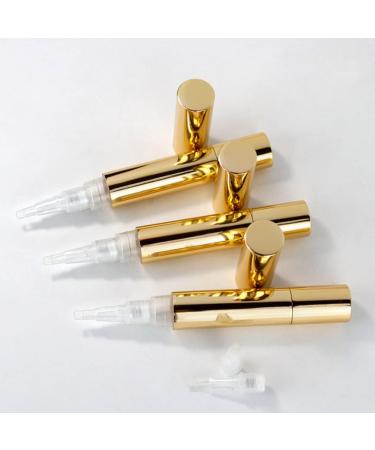 Minkissy 4-Piece Cosmetic Bottle Brush Tip Set - Empty Gel Nail Polish and Oil Pencil Containers with Aluminum Tube for Cosmetics & Airspace Monitoring - Buy Online on SooperMarket.com