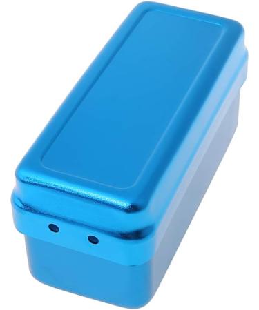 Klova Dental Bur Box - 72 Hole Aluminum Autoclave Sterilization Housing for Dental Tools & Oral Care - Silver - Buy Online on SooperMarket.com