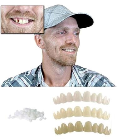 3-Part Temporary Dentures Set | Quick Fix for Missing Teeth | Ideal for Men & Women | Durable & Comfortable Replacement Solutions - Buy Online on SooperMarket.com