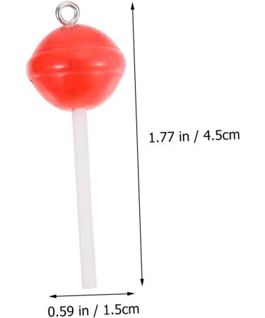 30 pcs Clay Embellishment Key Bag Lollipops Fob Colorful Flatback Hangings Fake Pendant 1.5X1.5X4.5CMx4pcs Redx4pcs - Buy Online on SooperMarket.com