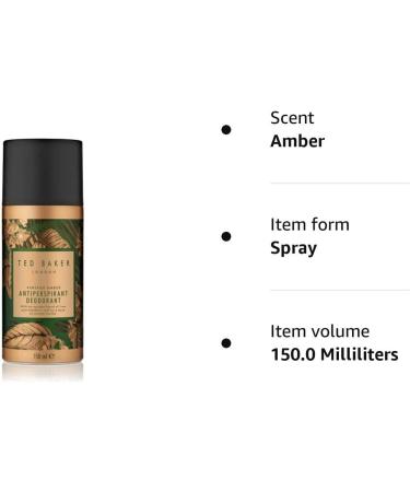 Ted Baker Antiperspirant Deodorant Vintage Amber 150ml - Buy Online on SooperMarket.com