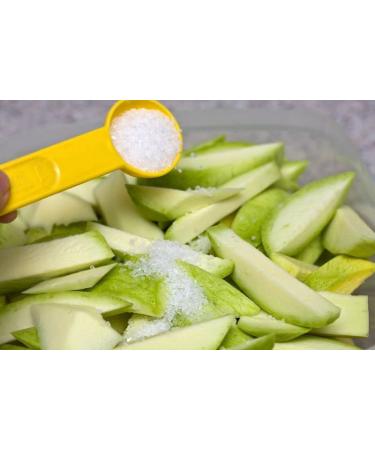 Al Amin Foods RIO LEMPA Green Mango in Brine - 32 oz Glass Jar (906g) - Authentic Salvadoran Mango Tierno en Solmuero - 19 oz Drained Weight - Shop Now! - Buy Online on SooperMarket.com