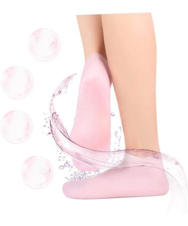 minkissy 3 Pairs Sock Spa Soften Skin Soles Moisturizer Spa Stocking Moisturizing Gel Booties Skin Protect Soles Moisturizing Foot Silicone Gel Foot Skin Sole Pad Sebs Pink Lotion Women's - Buy Online on SooperMarket.com