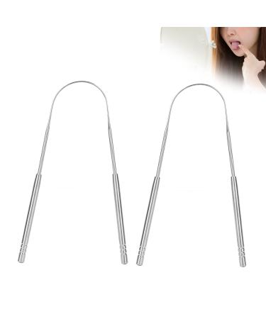 Tongue scraping tongue cleaner made of stainless steel bad breath treatment tongue scraper for adults tongue scraps made of metal robust scrub for adult breath improved