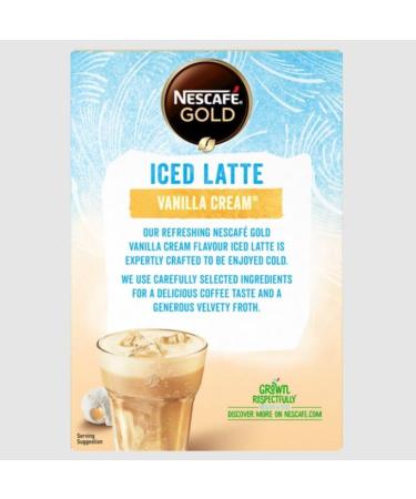 Dolce Gusto NESCAF Gold Iced Vanilla Instant Coffee 7 Sachets (Pack of 6 Total 42 Sachets) - Buy Online on SooperMarket.com