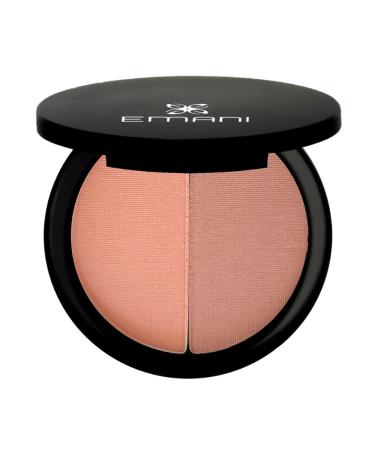 Emani Perfecting Highlighter & Blush Powder - Buildable Coverage  Non-Comedogenic - Vegan  Cruelty-Free - Ibiza Sunset