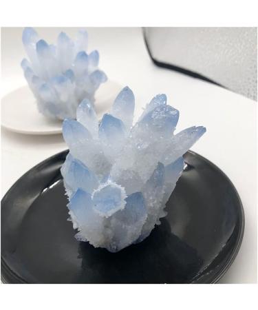1pc Natural Blue Crystals Quartz Cluster Freeform Reiki Stones Room Home Office Aquarium Decoration Accessories Gemstone Home Collections (Size : 460-560g) - Buy Online on SooperMarket.com