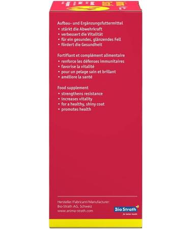 Anima-Strath Natural Food Supplement for Dogs & Cats | Immune System & Digestive Care with 61 Vital Nutrients Vitamins Minerals Amino Acids & Prebiotic Qualities | BARF Diet Food Topper (250 ml) Herbal 250 ml (Pack of 1) - Buy Online on SooperMarket.com