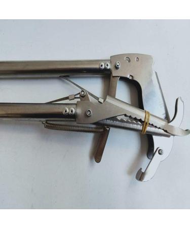 Hundnsney Collapsible Snake Tongs Reptile Catcher Stick Rattlesnake Pick-Up Handling Tool with Wide Jaw - Buy Online on SooperMarket.com