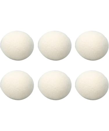 Dekaim 6pcs Wool Drying Balls Reusable Static Reduction Time Saving Skin Friendly Softener Ball for Clothes(3CM) - Buy Online on SooperMarket.com