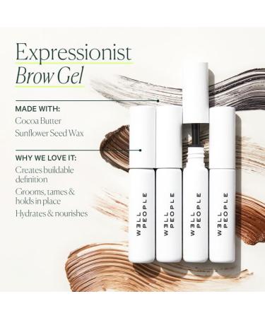Well People Expressionist Brow Gel - Vegan Conditioning Gel for Fuller Brows | Thickening Filling & Cruelty-Free - 0.1 oz Brown - Buy Online on SooperMarket.com