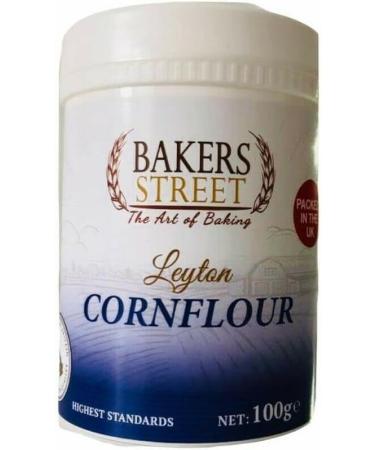 Bakers Street | Cornflour 100g Tub | Native maize starch | Cooking Thickener | Premium Quality | Suitable For Vegetarians & Vegans | Halal Certified