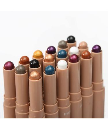 Matte White Highlighter Cream Eyeshadow Stick | Waterproof Eye Brightener Pen | Smooth & Easy to Apply | Opals White Matte - Buy Online on SooperMarket.com