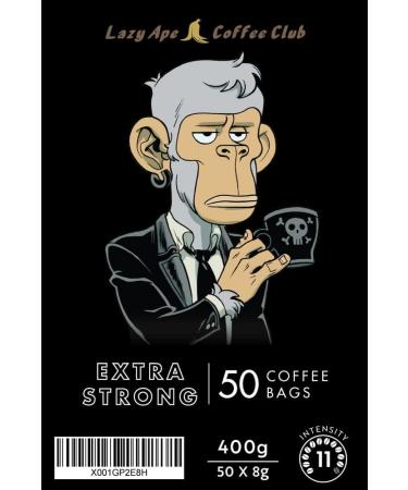 Lazy Ape Coffee Club - Extra Strong 50 Count Coffee Bags, Pack of 1 - Buy Online on SooperMarket.com