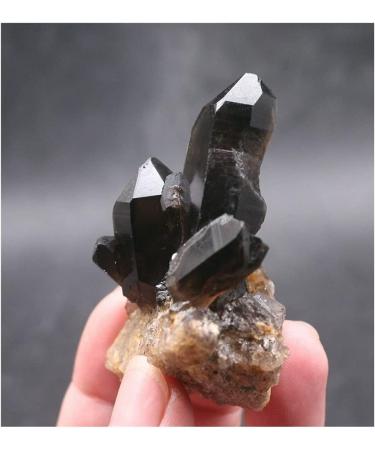 Meditation Home Decor Natural Black Quartz Crystal Cluster Natural ore Sample Stone Healing Crystal for Home Decoration Collection and Gift Meditation Reiki 80g-100g Black - Buy Online on SooperMarket.com