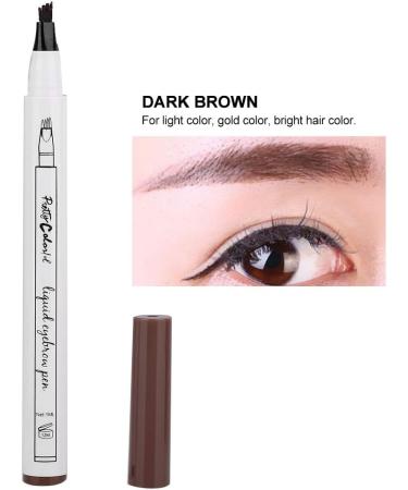 Liquid Eyebrow Pencil Eyebrow Pencil Four Forks Long Lasting Liquid Eyebrow Pen Waterproof Pencil (1# dark brown mocha color) - Buy Online on SooperMarket.com