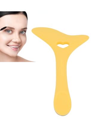 Eyeliner Stencil Professional Silicone Mascara Lipstick Drawing Aid Makeup Applicator Tool Multifunctional Eye Makeup Tool for Beginners(Yellow)