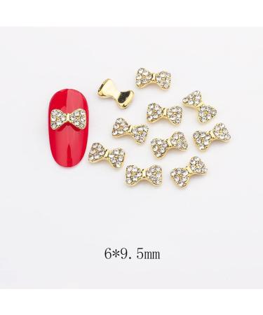 10pcs 3D Nail Art Crystal Rhinestone Bow Big Gems Charms for Nail Art Decoration Jewelry Sparkle Craft DIY Beads (#3040 10pcs) - Buy Online on SooperMarket.com