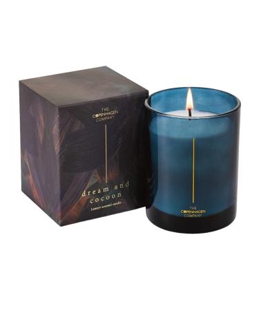 Luxury Scented Candle Gifts for Women | Soy Candle | 45 Hours Burn Time | The Copenhagen Company - Bergamot Rose & Sandalwood (7oz) Dream & Cocoon 7oz