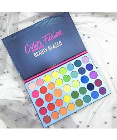 39 Colors Rainbow Eyeshadow Palette - Matte, Shimmer, Metallic, Vegan, Highly Pigmented Makeup Set - Buy Online on SooperMarket.com