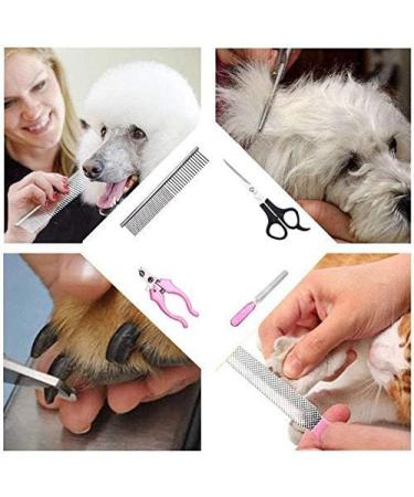 Dog Clippers Rechargeable Low Noise Cordless Pet Clippers with 4 Guide Combs and Cleaning Brush Nail Kits - Buy Online on SooperMarket.com