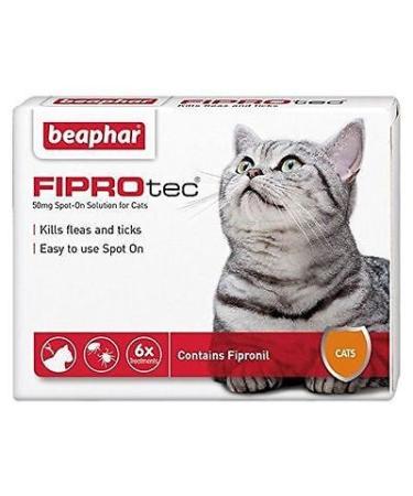 Beaphar FIPROtec Spot On Solution for Cats (6 Treatment 30 wks)
