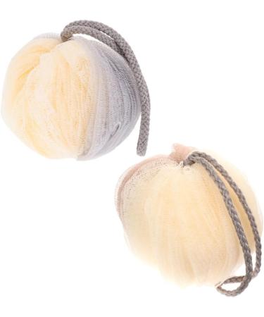 Angoily 4 Pcs Exfoliating Bath Flower Shower Balls - Eco-Friendly Loofah Poufs & Scrub Sponges for Spa-like Home Baths - Buy Online on SooperMarket.com