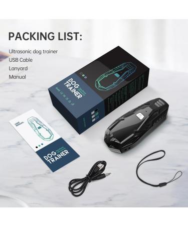 Anti Barking Device Ultrasonic Small & Portable Stop Dog Barking Device Handheld No Bark Dog Barking Control Device with Widely Control Range Bark Stopper for Puppy Small Large Dog Outdoor Indoor Black#201 - Buy Online on SooperMarket.com