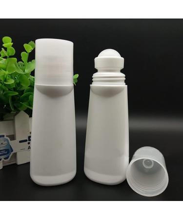 JIHUOO 4pcs 100ml Plastic Empty Roller Bottles - Ideal for Aromatherapy & Essential Oils - Travel-Friendly Roll-On Bottles - Buy Online on SooperMarket.com