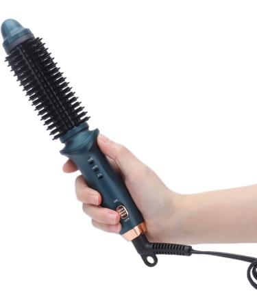 Buy 2-in-1 Curling Iron & Brush - Portable Electric Hair Styler for All Hairstyles - Constant Temperature - Green - Buy Online on SooperMarket.com