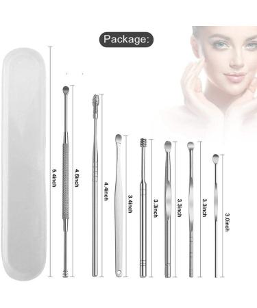 WNPXQNT 7Pcs/Set Ear Wax Pickers Steel Earpick Ear Cleaner Set - Ear Care Tool for Safe and Effective Wax Removal - Buy Online on SooperMarket.com