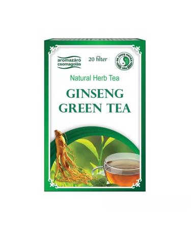 Dr Chen Ginseng Root with Green Tea Traditional Natural Herbal Blend 20 Teabags