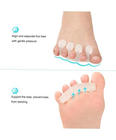 Comfortable Gel Toe Separators & Bunion Corrector with Metatarsal Pads - Proven Relief for Callus Prevention - Buy Online on SooperMarket.com