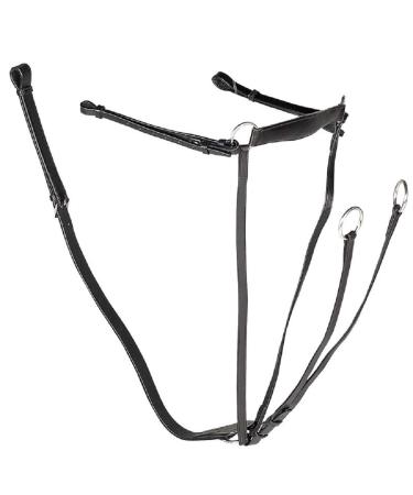 Gallop Economy Leather Breastplate Martingale Full Size Black