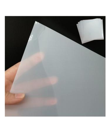 BANLTRE 10 Sheets 10 mil Mylar Sheet 12 x 12 inch Milky Translucent PET Blank Stencil Making Sheet for Cricut, Laser Cutting, Gyro-Cut Tool Template Material (10 mil)