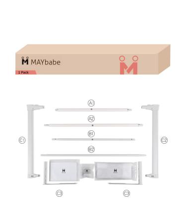MAYbabe Bed Rail. Baby Bed Rail. Extra Long and Tall Kids Bed Rail Guard -Bed Guard Rails for King&Queen 80 inches Long(Gray-1 Pack) 80 Inch (Pack of 1) - Buy Online on SooperMarket.com