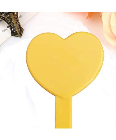 Minkissy Cosmetic Mirror Handheld Heart Shaped Cosmetic Mirror Portable Travel Mirror for Women 3 Pieces (Pink) - Buy Online on SooperMarket.com