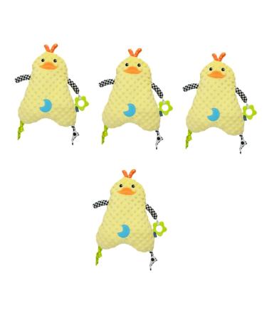 Kisangel 4 pieces of sleeping comfort towel pacifier for young baby Summary towel toy for small children cuddly toy ceiling plush comfort ceiling small young pebble gel sleep color -sorted from 43x24cmx4pcs