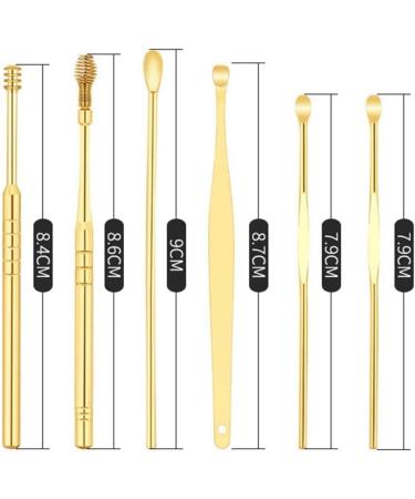 Ear Cleaner Wax Removal Tool - Tyrant Gold Earpick Sticks for Earwax Removal and Ear Care - Buy Online on SooperMarket.com