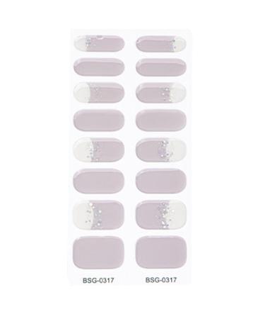 Semi Cured Gel Nail Polish Stickers Fashion Classical Nails Strips Waterproof Adhesive Full Wraps Gel Nail Art Stickers Semi Cured Gel Nail Strips Starter Kits Bsg0317