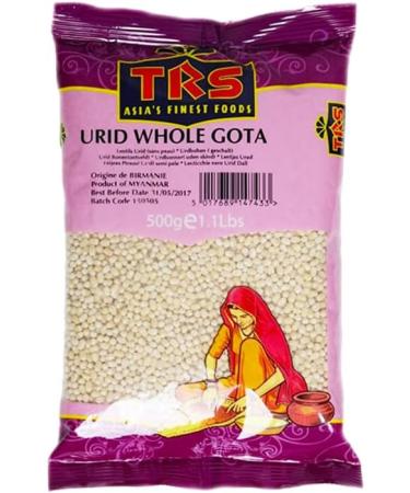 TRS Urid Whole Gota | 500G | Urid Gota Whole | Urad dal | High Fibre | High Protein | Natural | Gluten Friendly | Indian Origin (Pack of 2) - Buy Online on SooperMarket.com