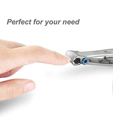 KVSERT 2X Nail Clipper Set Thick Toenail & Fingernail Cutter with Wide Opening Stainless Steel Kit for Men & Women Silver - Buy Online on SooperMarket.com