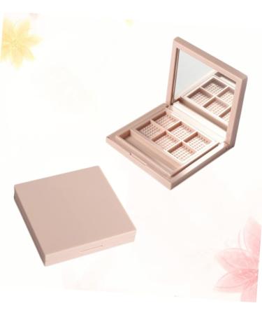 BELLIFFY 2pcs Empty Eyeshadow Palette Makeup Highlighter Empty Eyeshadow Dish Highlighters Blush Palette Pink - Buy Online on SooperMarket.com