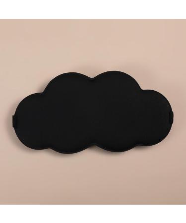 Seamless Warm Double-Sided Ice Silk Eye Mask - Black | Cloud Eye Shield | Free Shipping - Buy Online on SooperMarket.com