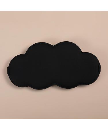 Cloud Eye Shield Seamless Warm Double-Sided ice Silk Eye mask Black FREE